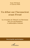 couverture du livre : un débat sur l'inconscient avant Freud