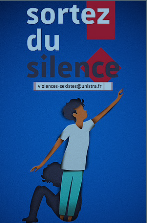 Visuel Unistra Lutte contre les violences sexistes : sortez du silence